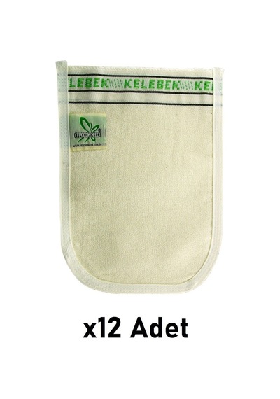 Kelebek Kese Ekstra Kalın Beyaz Banyo Hamam Kesesi 12 Adet