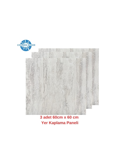1m2 3 Adet 60x60cm Floor Yapışkanlı Zemin Ve Duvar Kaplama Paneli Arkası Kauçuklu Pvc Wc Paneli 607