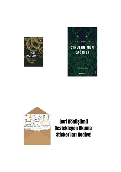 H.p. Lovecraft - Bütün Romanları Ciltli + Cthulhu'nun Çağrısı + Okuma Sticker'ları