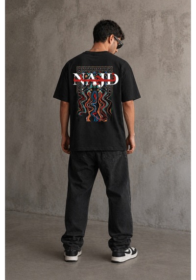 Yolo Street Oversize Siyah Tişört Sabr Yazılı Halı Desenli Arka Baskı Unisex Pamuk Streetwear Siyah1 Yolo Street Oversize Siyah Tişört Sabr Yazılı Halı Desenli Arka Baskı Unisex Pamuk Streetwear Siyah1