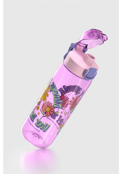 Renga Wave Desenli 630 Ml Tritan Çocuk Matara 912166 Lila Lila