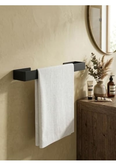 40 Cm Yapışkanlı Havlu Askısı Metal Havluluk Delmeden Montaj Banyo Havlu Askılığı Mutfak Havlu Tutucu Lavabo Ya Diğer