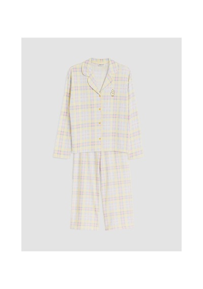 LC Waikiki Alıta Cıty Farkıyla Lcw Young Sarı Penye Ekose Uzun Kollu Kadın Pijama Takım Sari - 929503422 Sari LC Waikiki Alıta Cıty Farkıyla Lcw Young Sarı Penye Ekose Uzun Kollu Kadın Pijama Takım Sari - 929503422 Sari
