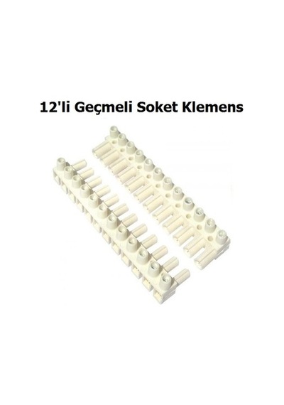 12 Li Geçmeli Soket Klemens 5 Adet Paket