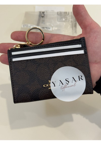 Coach Mini Id Skinny Case Kartlık-cüzdan Acı Kahverengi