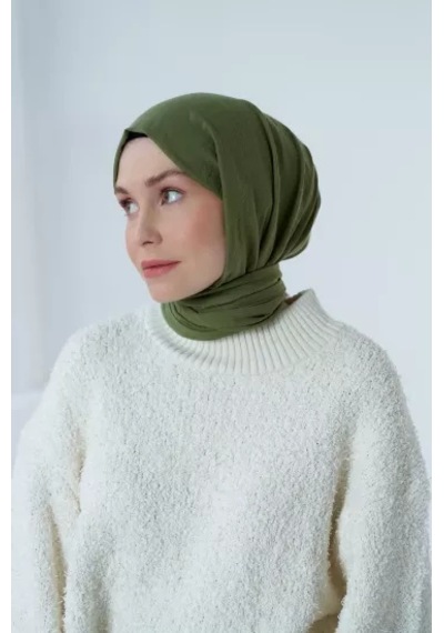 Modakaşmir Neo Pamuk Şal Haki Renk