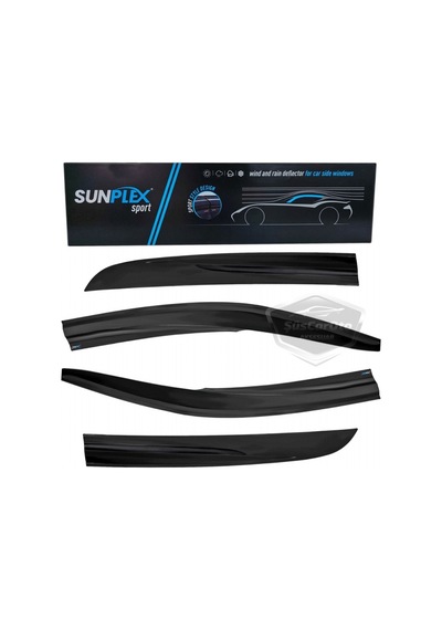 Sunplex Citroen C Elysee 2012-2023 Uyumlu Spor Cam Rüzgarlığı Seti Piano Black 4'lü Parlak Siyah 00 Şüscaroto Aksesuar