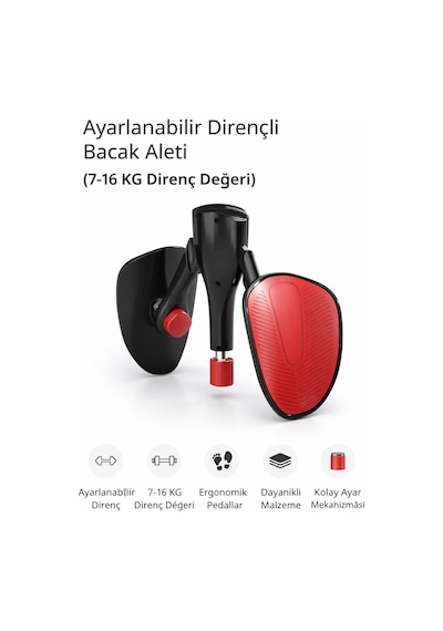 Valkyrie Ayarlanabilir Pelvik Iç Bacak Egzersiz Aleti Kegel Egzersiz Kalça Basen Egzersizi 7-16kg Siyah