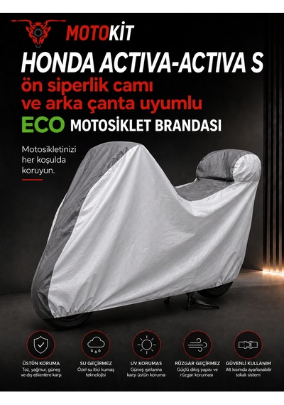 Honda Actıva-actıva S Modelleriyle Uyumlu Eco Motosiklet Brandası