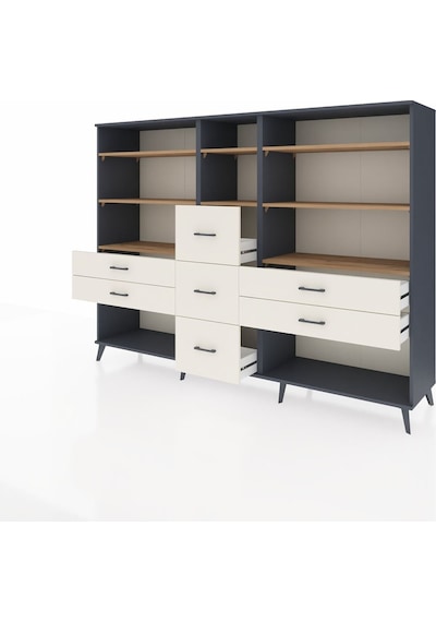 Hyperion Dolap 8 Raflı 7 Çekmeceli 220x44x163 Antrasit-çam/aytaş Antrasit-çam/aytaşı Hyperion Dolap 8 Raflı 7 Çekmeceli 220x44x163 Antrasit-çam/aytaş Antrasit-çam/aytaşı