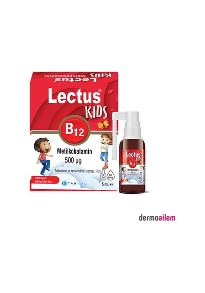 Lectus Kids B12 Metilkobalamin 500 Mcg Dilaltı Sprey 5 Ml