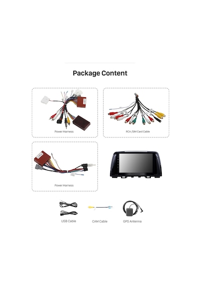 Mazda 6 2012-2017 Multimedya Navigasyon Usb Kamera Carplayer 4 Ram