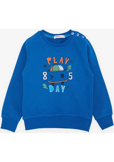 Breeze Girls & Boys Erkek Çocuk Sweathirt Oyun Günü Temalı 1.5-5 Yaş, Saks Mavisi-saks Mavisi Breeze Girls & Boys Erkek Çocuk Sweathirt Oyun Günü Temalı 1.5-5 Yaş, Saks Mavisi-saks Mavisi