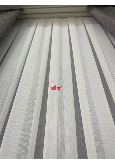 Tül Perde Brillant Simli Bambu Ağır Gramajlı