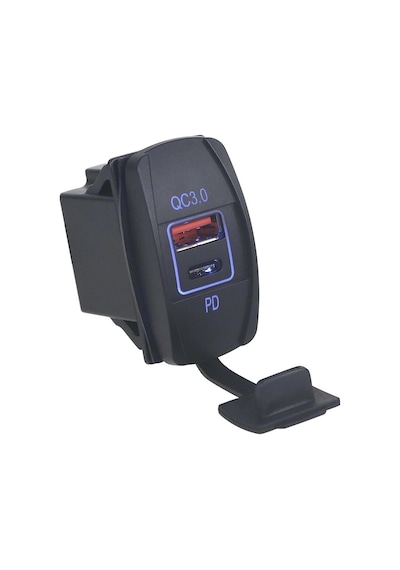 Ic-266c-4 Marin Tip İkili Usb 3.0 + Type-c Şarj Soketi