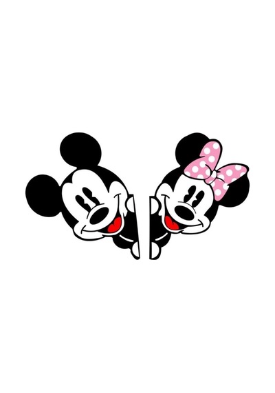 Mickey Mouse Ve Minnie Mouse Sticker
