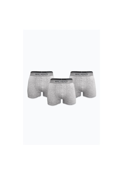 Malabadi Erkek Gri 3 Lü Premium Collection Modal Boxer 3m252 Gri