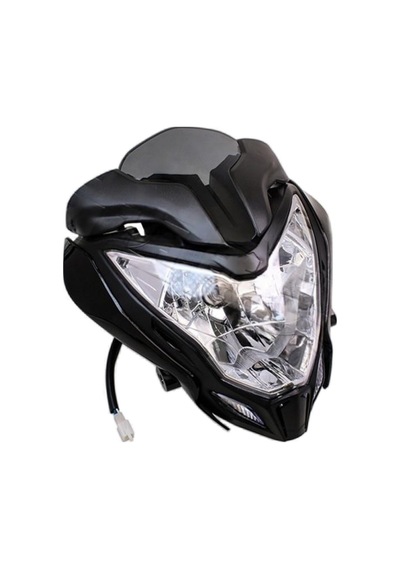 Bajaj Pulsar Ns150 Ns200 Ön Far Grenajlı Led Ve Siperlik Camlı Tam Uyumlu Premium Kalite 1 ADET