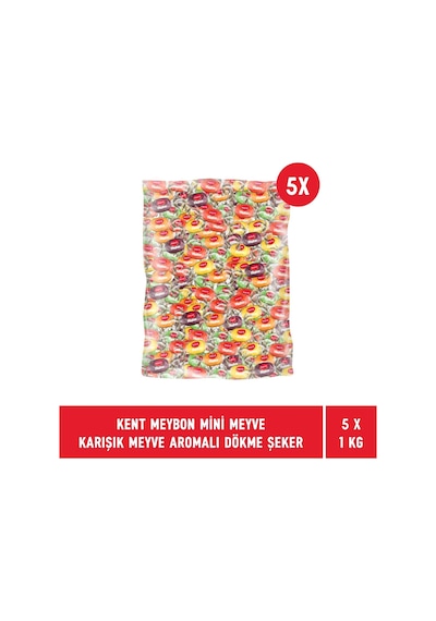 Kent Meybon Mini Karışık Meyve Aromalı Şeker 5 x 1 KG