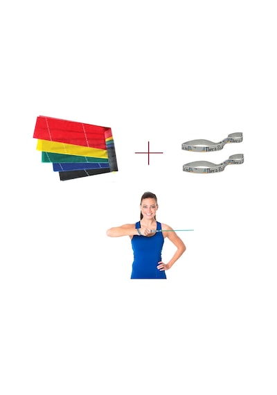 5 x 1.5 Mt Theraband Egzersiz Bandı 2 x Tutma Assist
