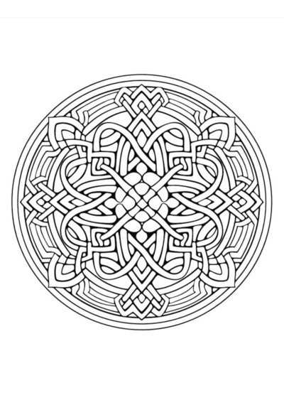 Kelt Mandala Boyama Kitabı 50 Seçilmiş Kelt Mandalası