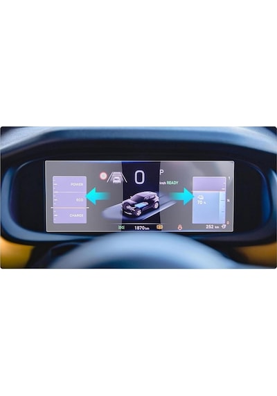 Jeep İle Uyumlu Avenger 2024-2025 Model 10.25 İnç Gösterge Panel 9h Nano Ekran Koruyucu Belirtilmemiş