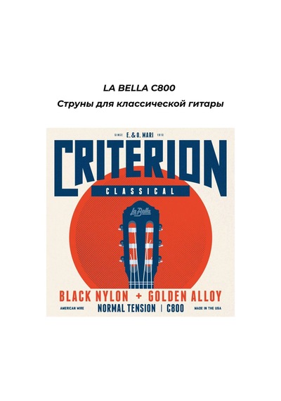 La Bella La Bella C800 - Klasik Gitar Telleri 221496081