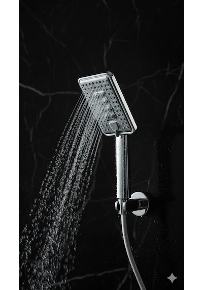 Vıp 2 Fonksiyonlu Kaliteli Banyo Duş Başlığı Uzun Ömürlü Dayanıklı El Duş Telefonu Yeni Model Krom