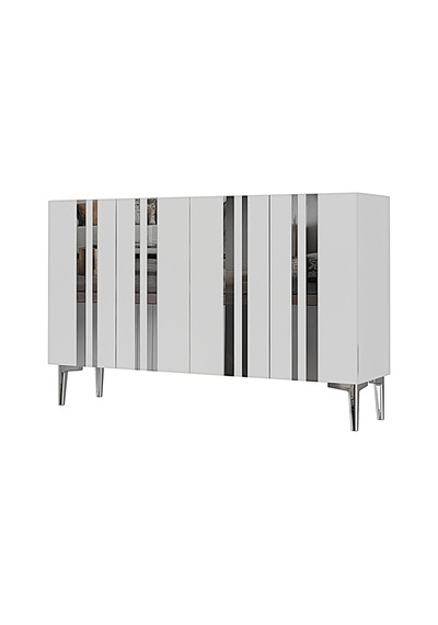 Ka1230bs Mia Konsol Ve Tv Sehpası Beyaz-silver 120cm