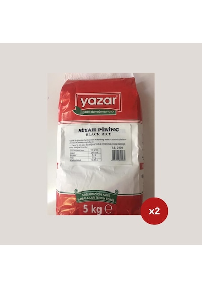 Yazar Siyah Pirinç 5 Kg X 2 Paket