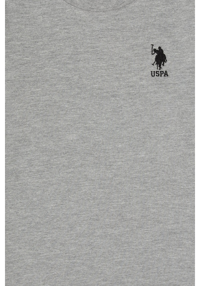 U.S. Polo Assn. Erkek Çocuk Gri Melanj Basic Bisiklet Yaka Sweatshirt 50314002-VR086