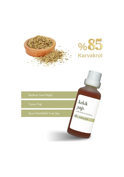 Sabunal Kekik Yağı 50 ML - Karvakrol Oranı Yüksek Doğal Vücut Bakım Yağı