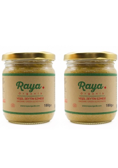 Organik Yeşil Zeytin Ezmesi 2 Li Paket 2 X 180 Gr 180 G