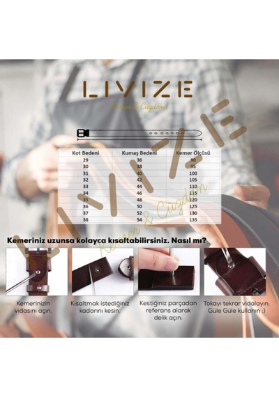 Livze Hakiki Manda Derisi Siyah Tokalı Erkek Kot Kemeri 4,5 Cm Siyah