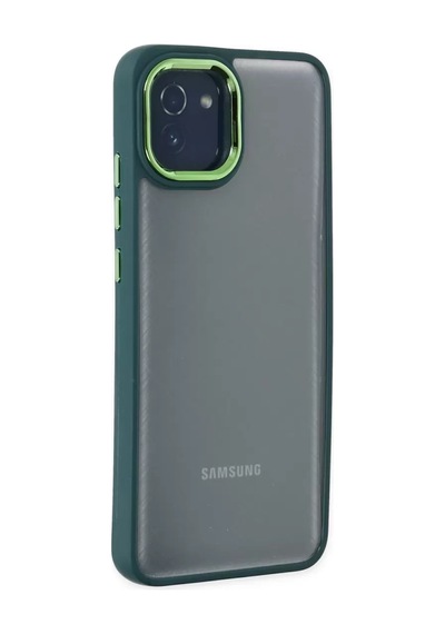 Newface Samsung Galaxy A03 Kılıf Dora Kapak - Haki Yeşil