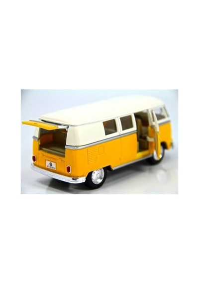 Kinsmart 1962 Volkswagen Classical Bus Sarı-krem 1:32 Diecast Metal
