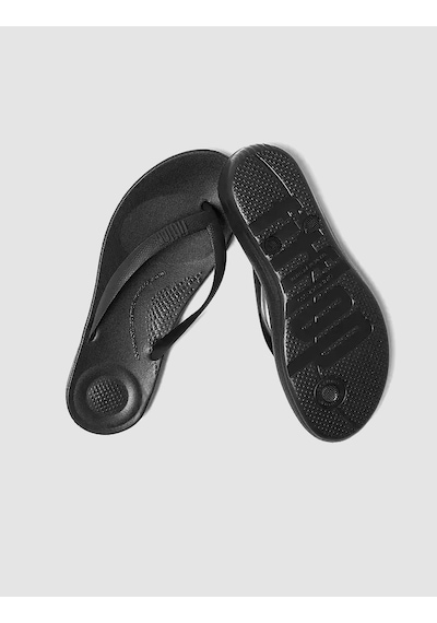Fitflop Iqushıon Ergonomıc J80 Siyah Erkek Parmak Arası Terlik Siyah