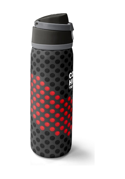 Coral High Siyah Kırmızı Desenli Pipetli Ve Direkt İçim Çelik Termos 800 Ml 38511 Siyah - Kırmızı