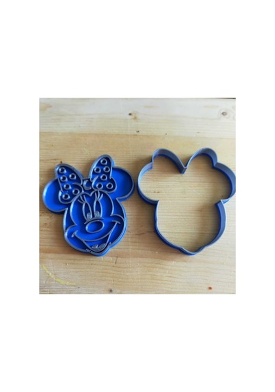 Minnie Mouse Kurabiye Kalıbı 2 Parça Gıdaya Uygun 3d Baskı Kalıp Diğer