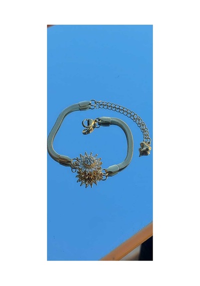 Hareketli Su Yolu Zirkon Taşlı Çelik Paslanmaz Bileklik Goldgümüş - 661950772 Goldgümüş