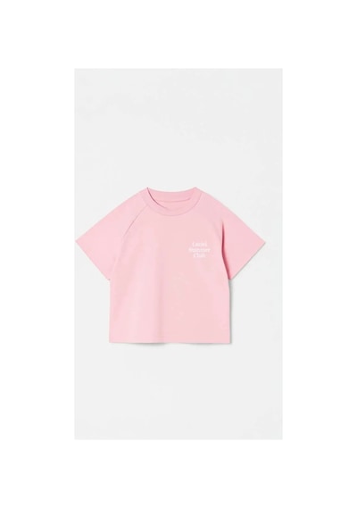 Poala Kids Summer Club Unisex Pembe Tshirt