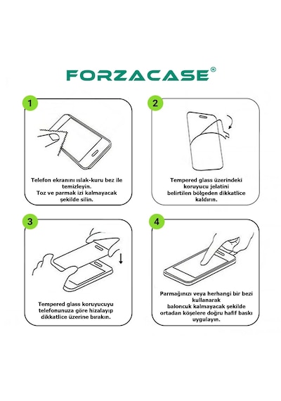 Forzacase Xiaomi Poco F7 İle Uyumlu Temperli Kırılmaz Cam Ekran Koruyucu - Fc002