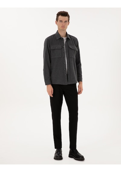 Pierre Cardin Erkek Antrasit Gömlek Desenli 50316739-vr006 Antrasit