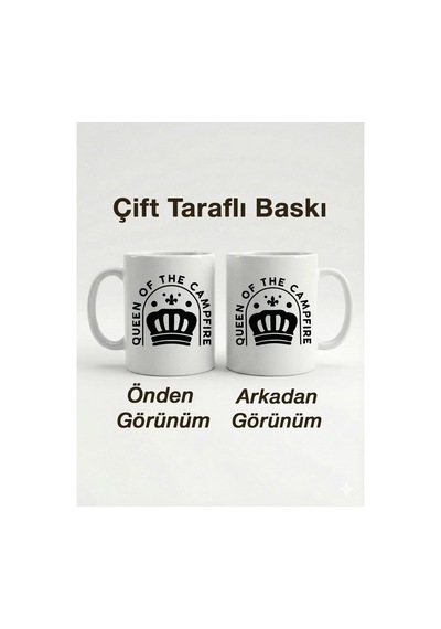 Kişiselleştirilebilir Queen Of The Campfire Kamp Kraliçesi Tasarımlı Hediyelik Kupa Bardak - 330 Ml Çok Renkli - 876197605 Çok Renkli - 876197605 Çok Renkli