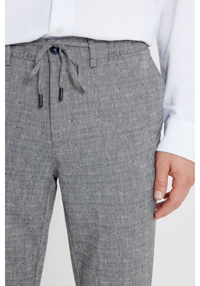 AC&Co / Altınyıldız Classics Erkek Lacı Pamuklu Slim Fit Dar Kesim Beli Bağlamalı Yan Cepli Esnek Pantolon Lacı