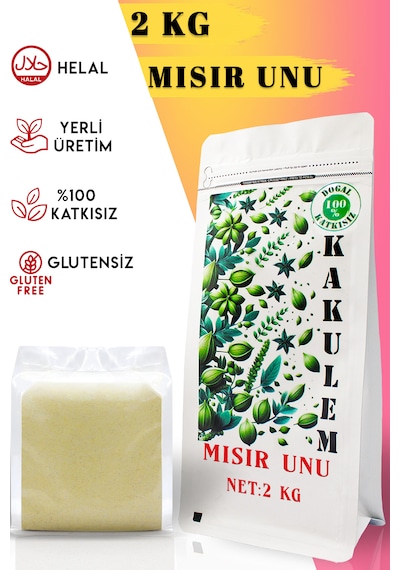 Kakulem Glutensiz Ata Tohum Yerli Mısır Unu 2 Kg