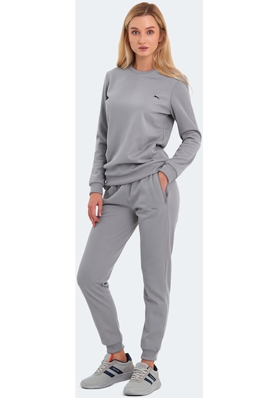 Slazenger OLINDA Kadın Cepli Gri Eşofman Takımı