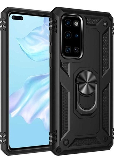 Huawei P40 Kılıf Zore Vega Kapak Siyah