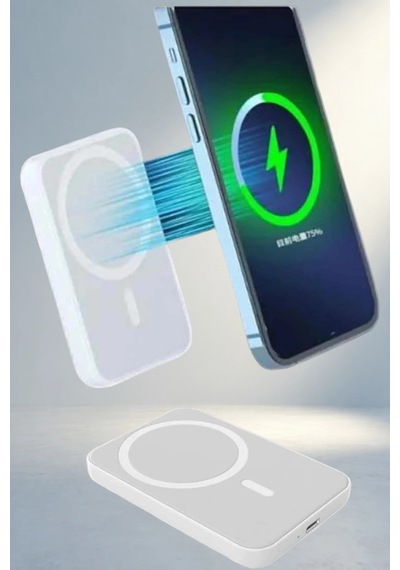 Magsafe Uyumlu 5000 Mah Kablosuz Şarj Powerbank