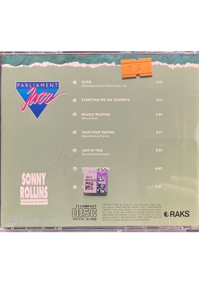 Plak Değildir Cd Dir Cd Sonny Rollins The Sound Of Sonny Pariam
